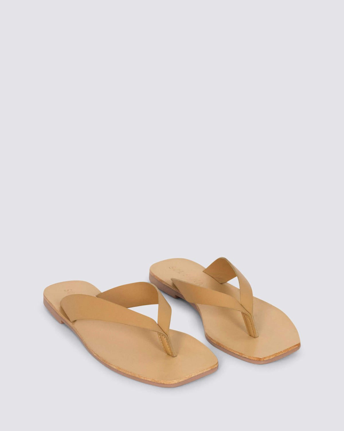 CALA LIONGA SANDALS TAN LEATHER