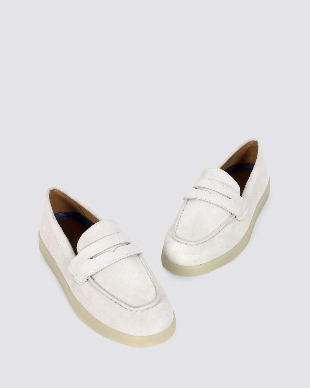 MARNIE PENNIE SUEDE WHITE