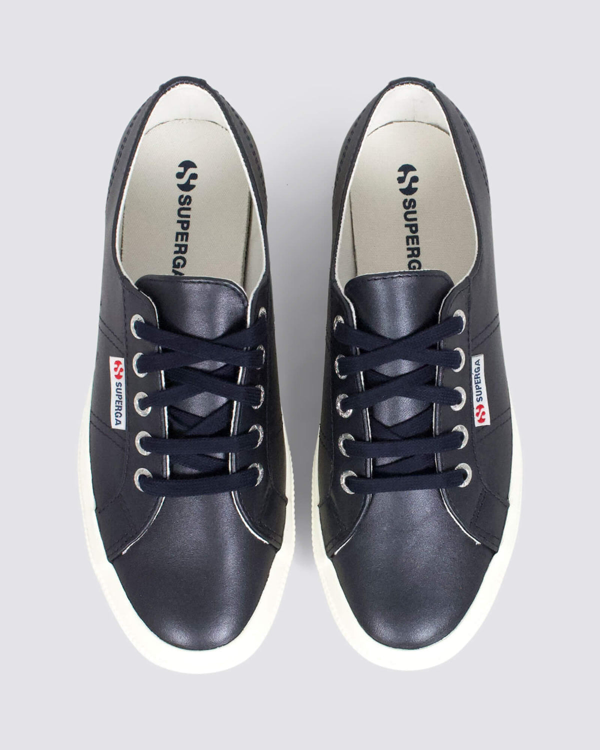 2750 SNEAKERS METALLIC LEATHER BLACK/WHITE