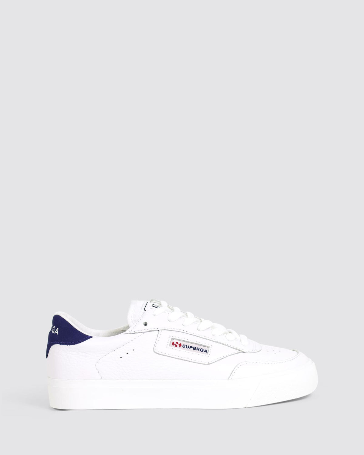 3843 SNEAKERS COURT WHITE/BLUE SPECTRUM LEATHER