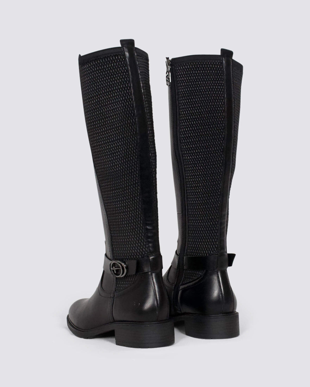 25618 KNEE HIGH BOOTS BLACK LEATHER