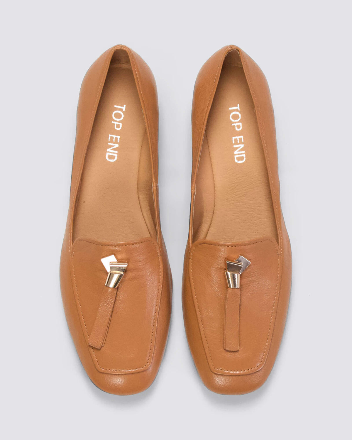 MIERELLA LOAFERS DARK TAN LEATHER