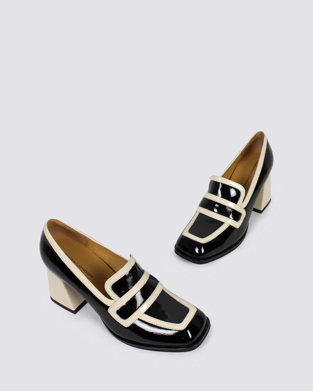 BERGEN HEELS BLACK/BONE