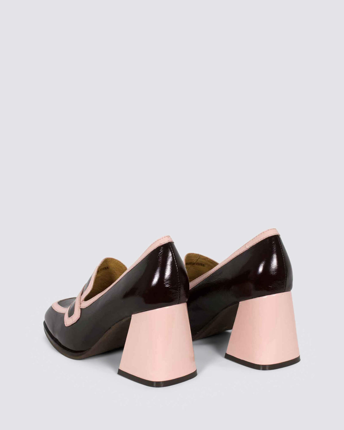 BERGEN HEELS COFFEE/PINK
