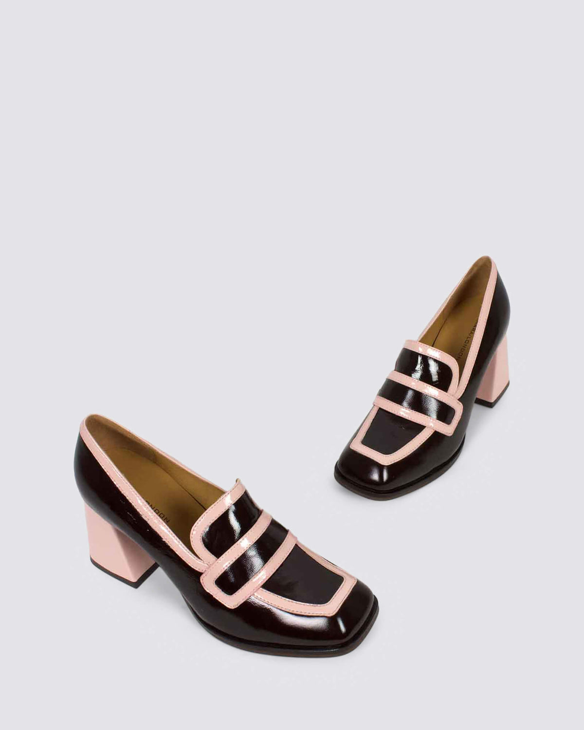BERGEN HEELS COFFEE/PINK