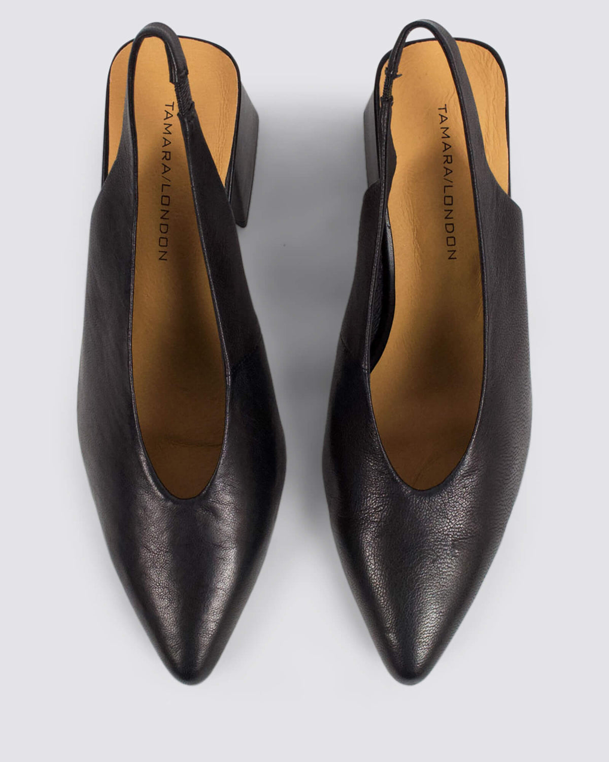 BEYAH SLINGBACK HEELS BLACK