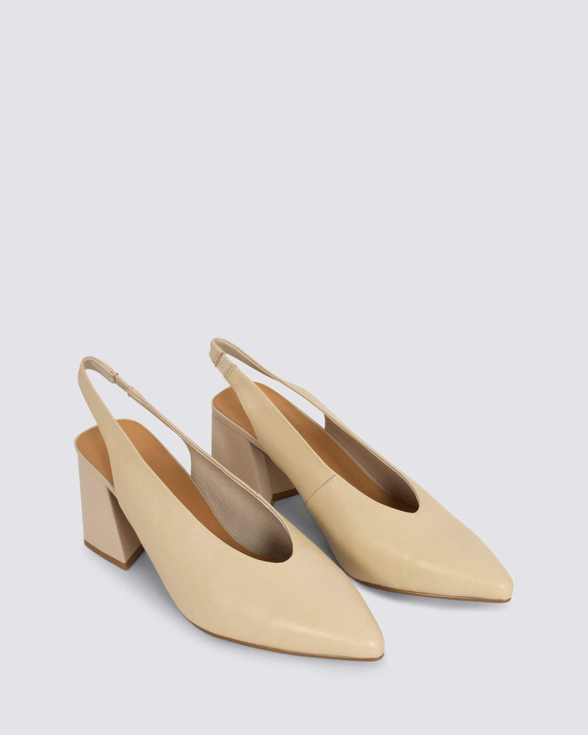 BEYAH SLINGBACK HEELS NUDE