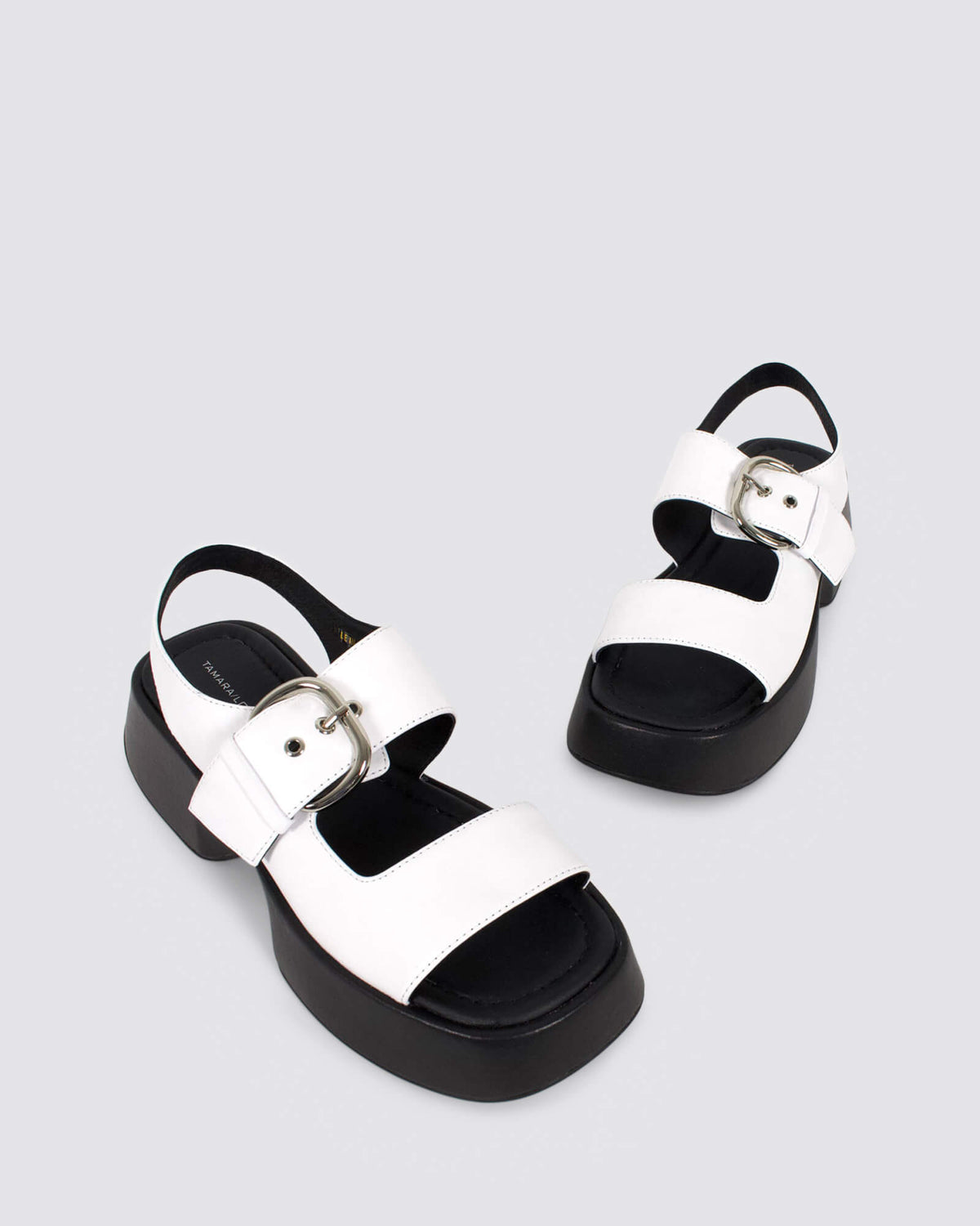 BIRAD PLATFORM SANDALS WHITE