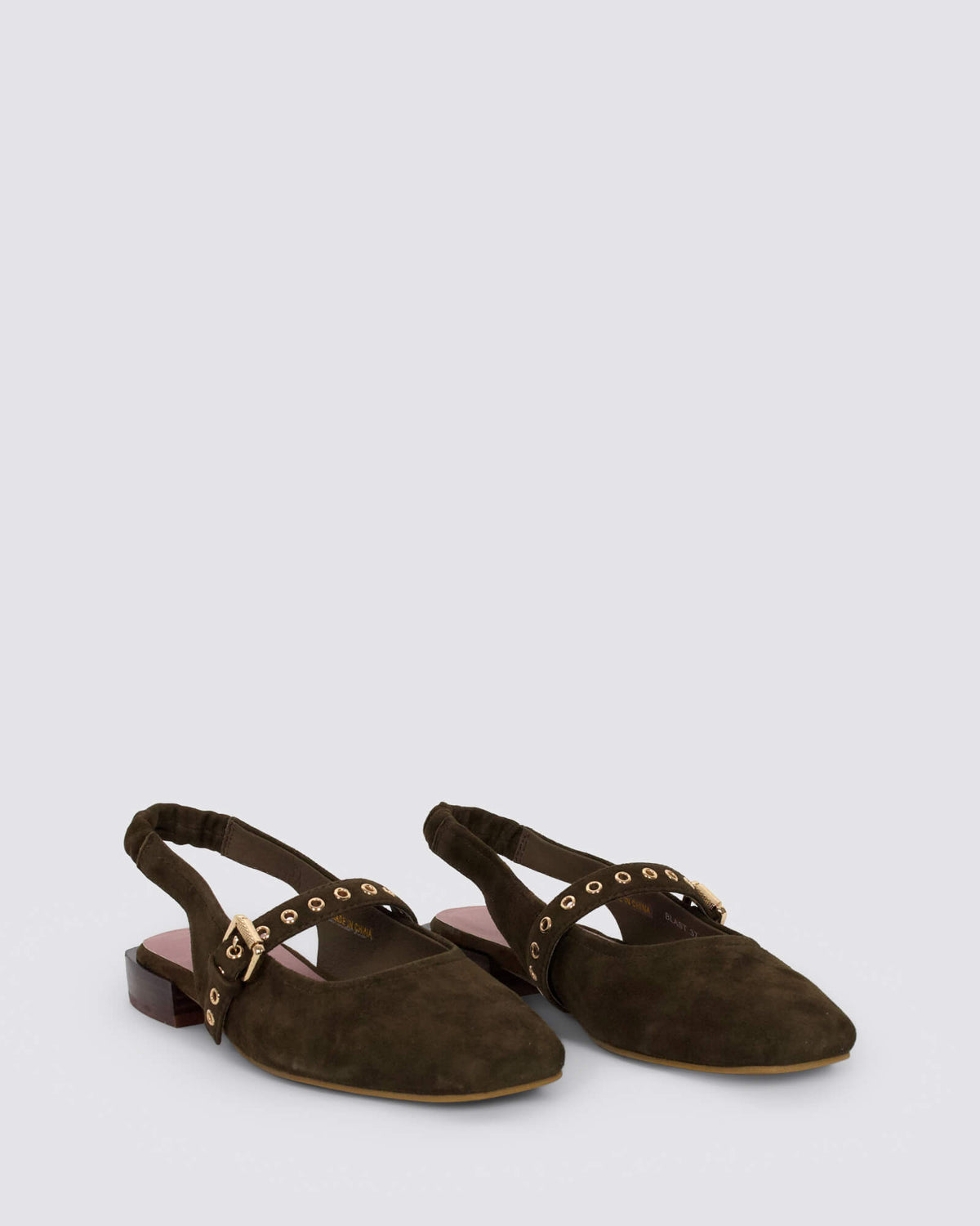 BLAST SLINGBACK FLATS CHOCOLATE SUEDE