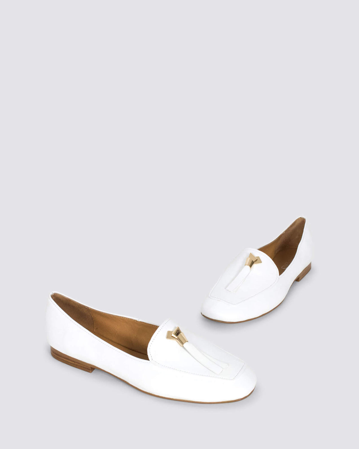 MIERELLA LOAFERS WHITE LEATHER