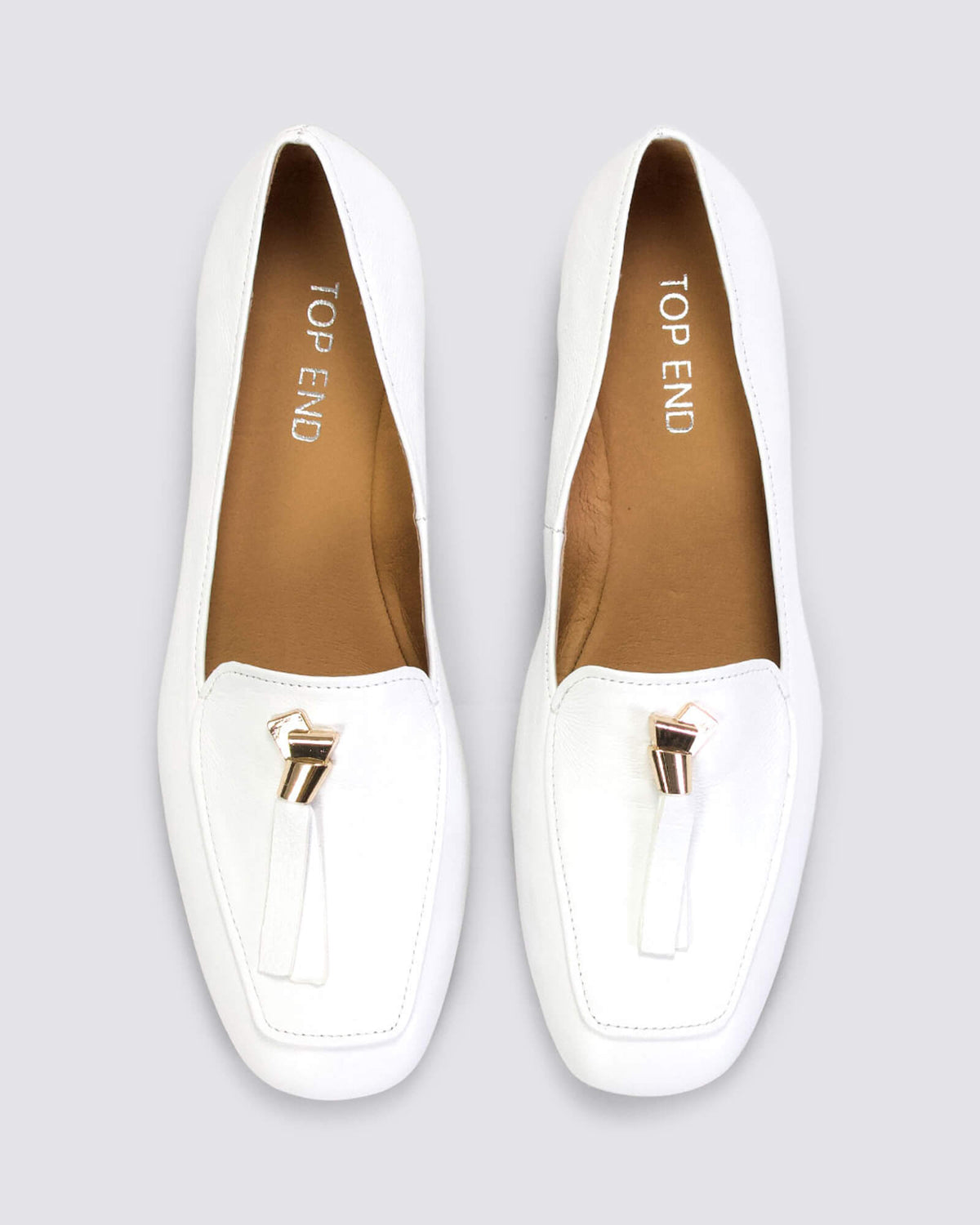 MIERELLA LOAFERS WHITE LEATHER