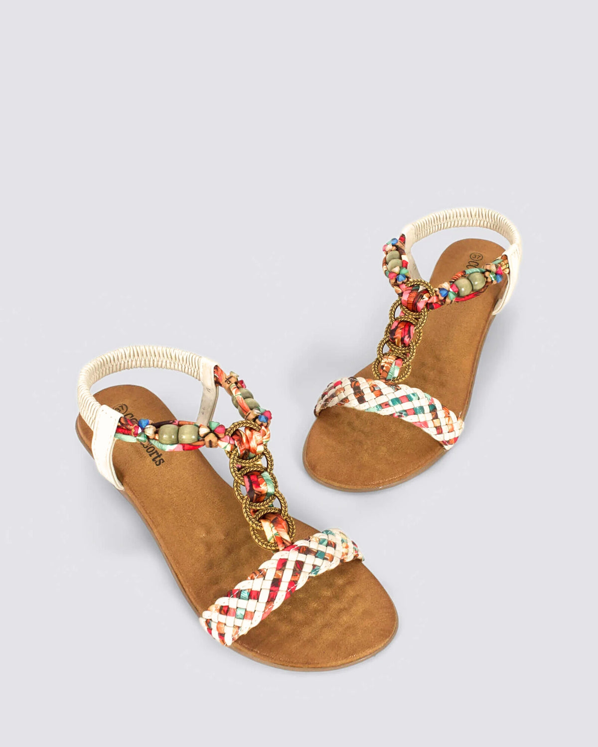 URSA WEDGE SANDALS WHITE