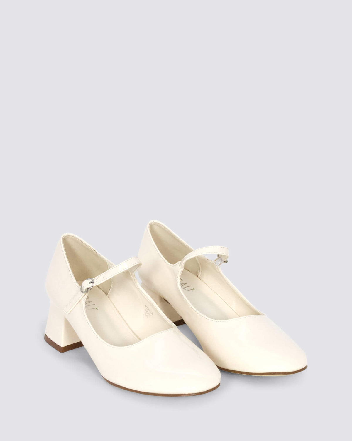KENNA MARY JANES BONE WHITE PATENT