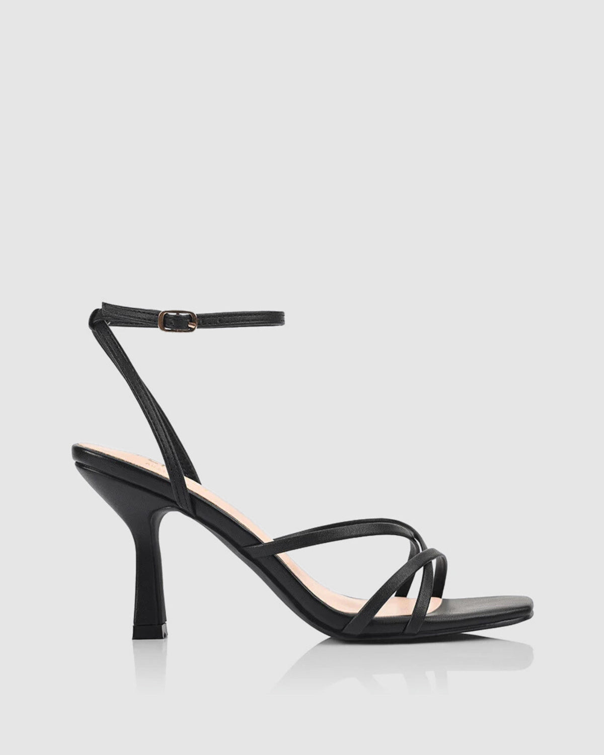 PENELOPE STRAPPY HEELS BLACK