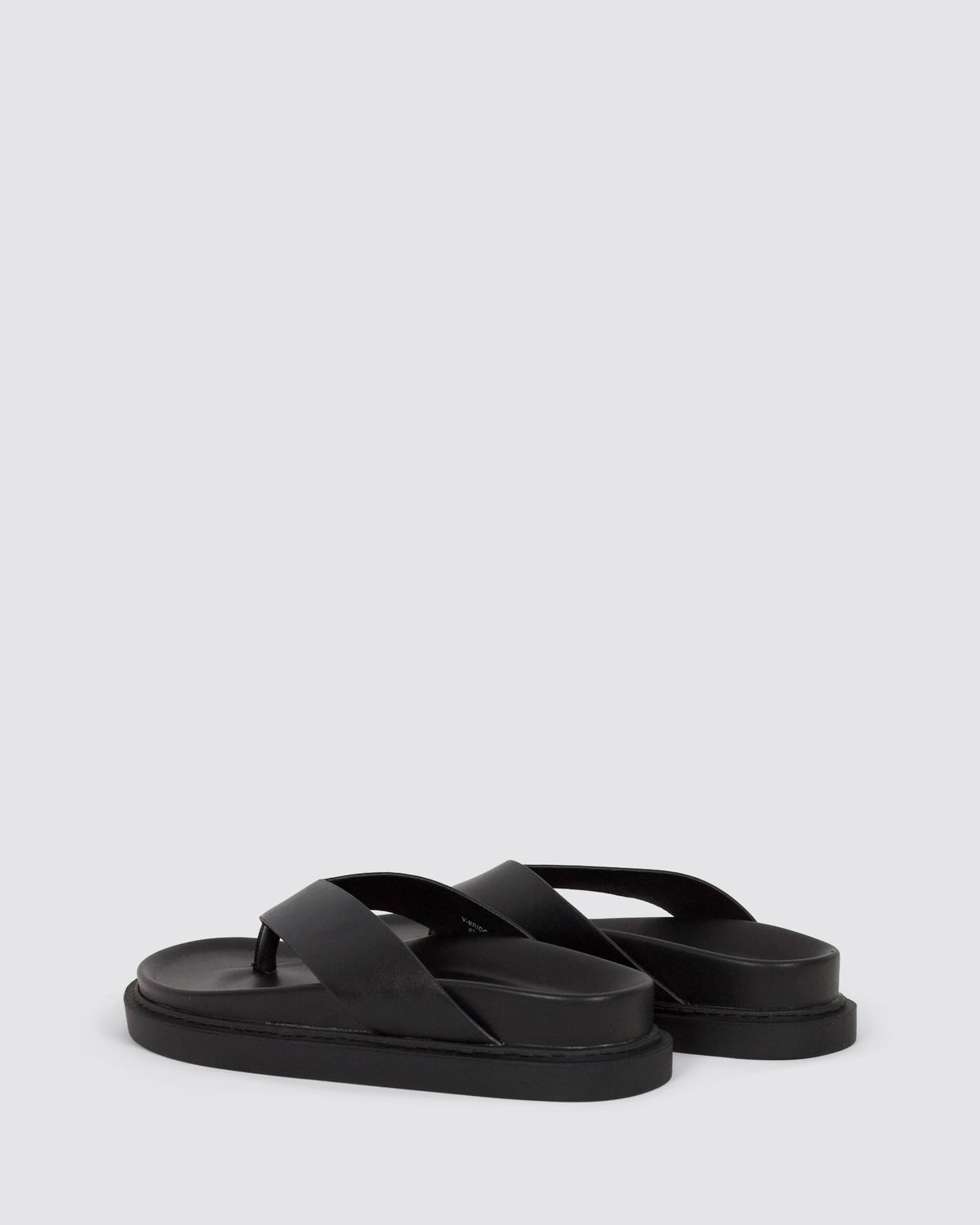 BRIDGET FOOTBED SLIDES BLACK