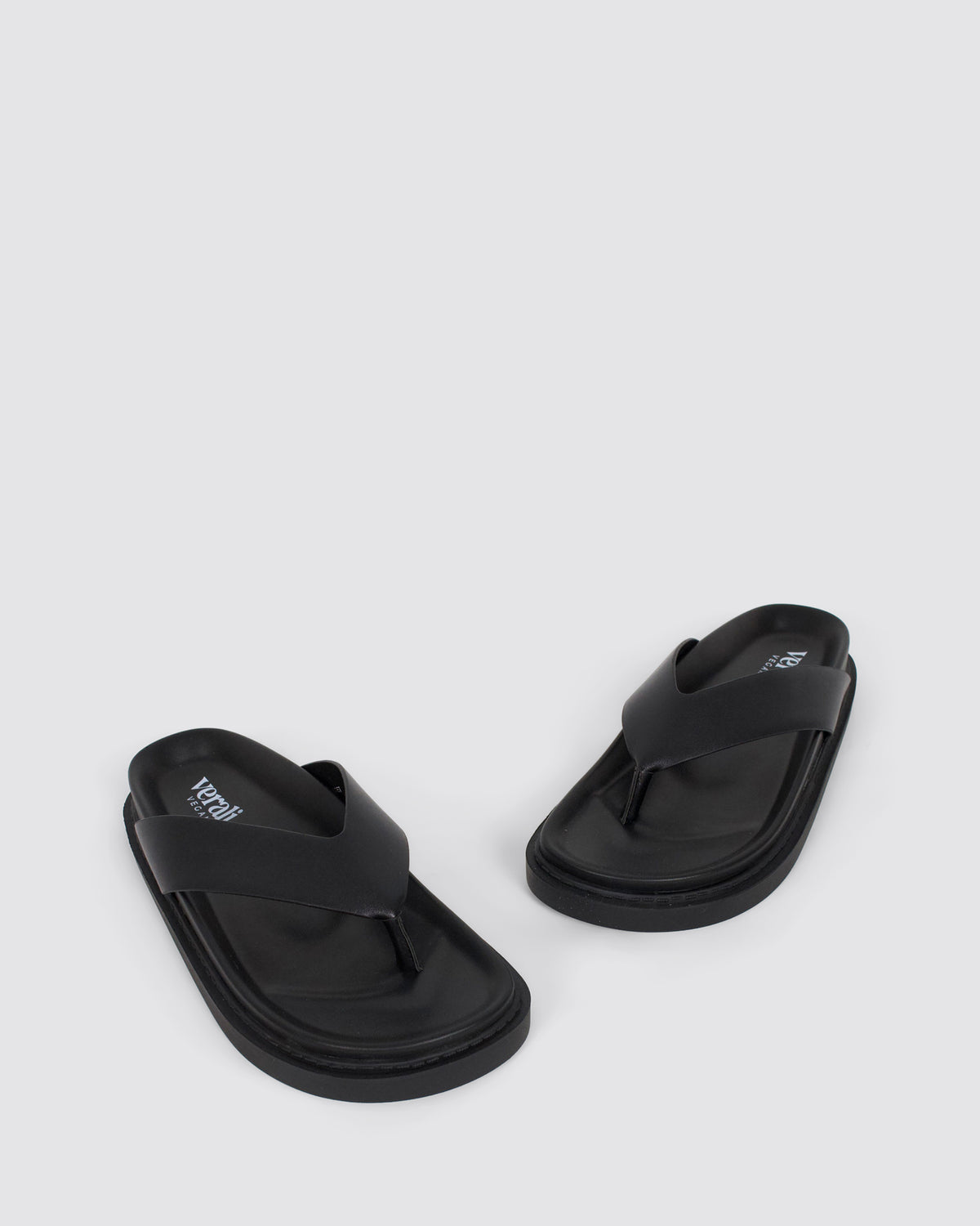 BRIDGET FOOTBED SLIDES BLACK