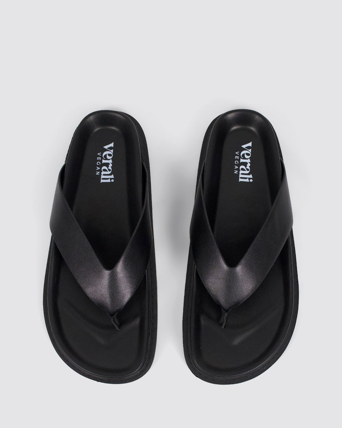BRIDGET FOOTBED SLIDES BLACK