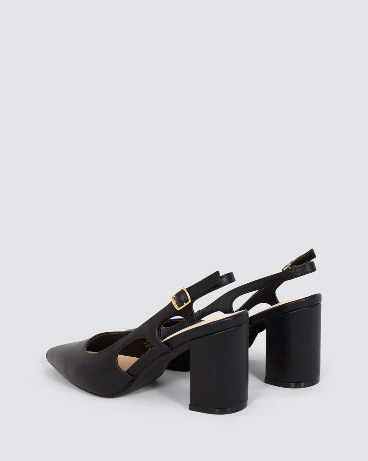 ELTON SLINGBACK HEELS BLACK