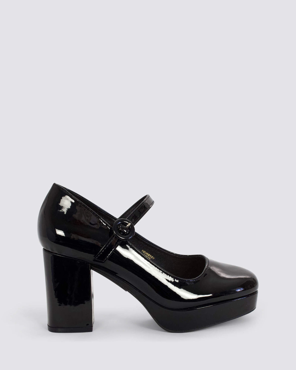 HENNESSY MARY JANE PLATFORM BLACK PATENT