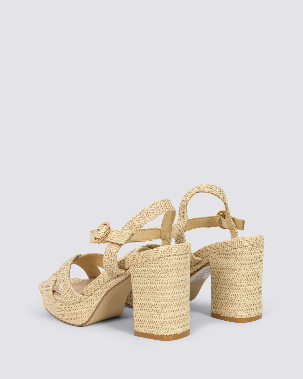 HEPPELL PLATFORM HEELS RAFFIA