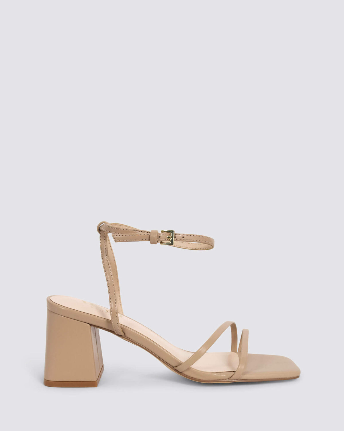 STEVIE BLOCK HEEL SANDALS BEIGE
