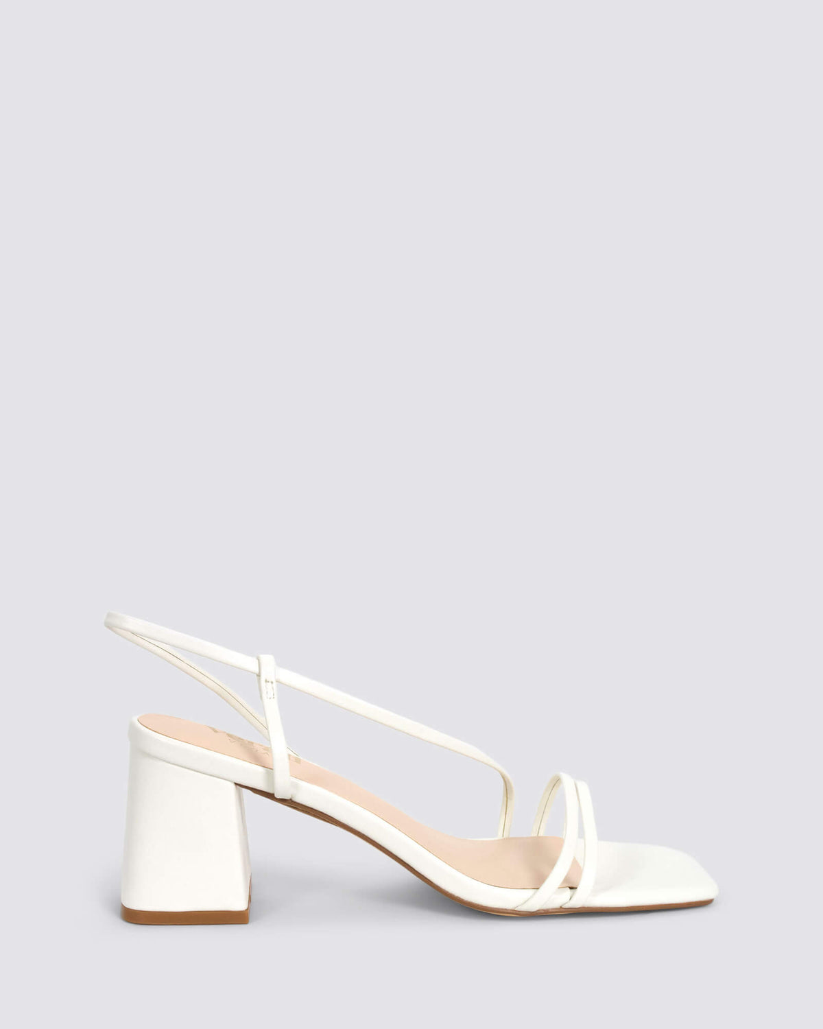 STORMI BLOCK HEEL SANDALS CHALK WHITE