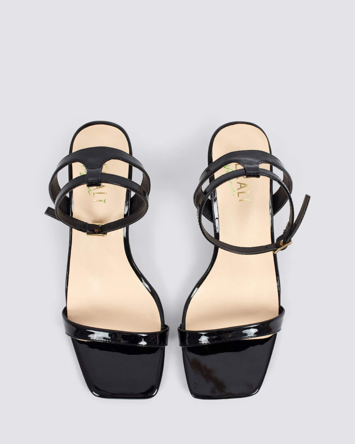 TALLY KITTEN HEELS BLACK PATENT