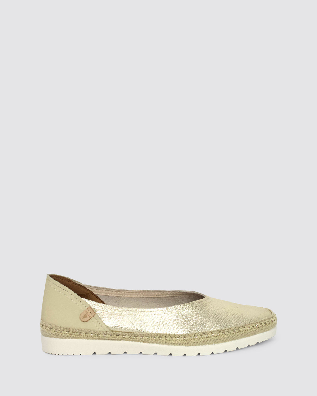 NOELIA FLATS ORO LEATHER