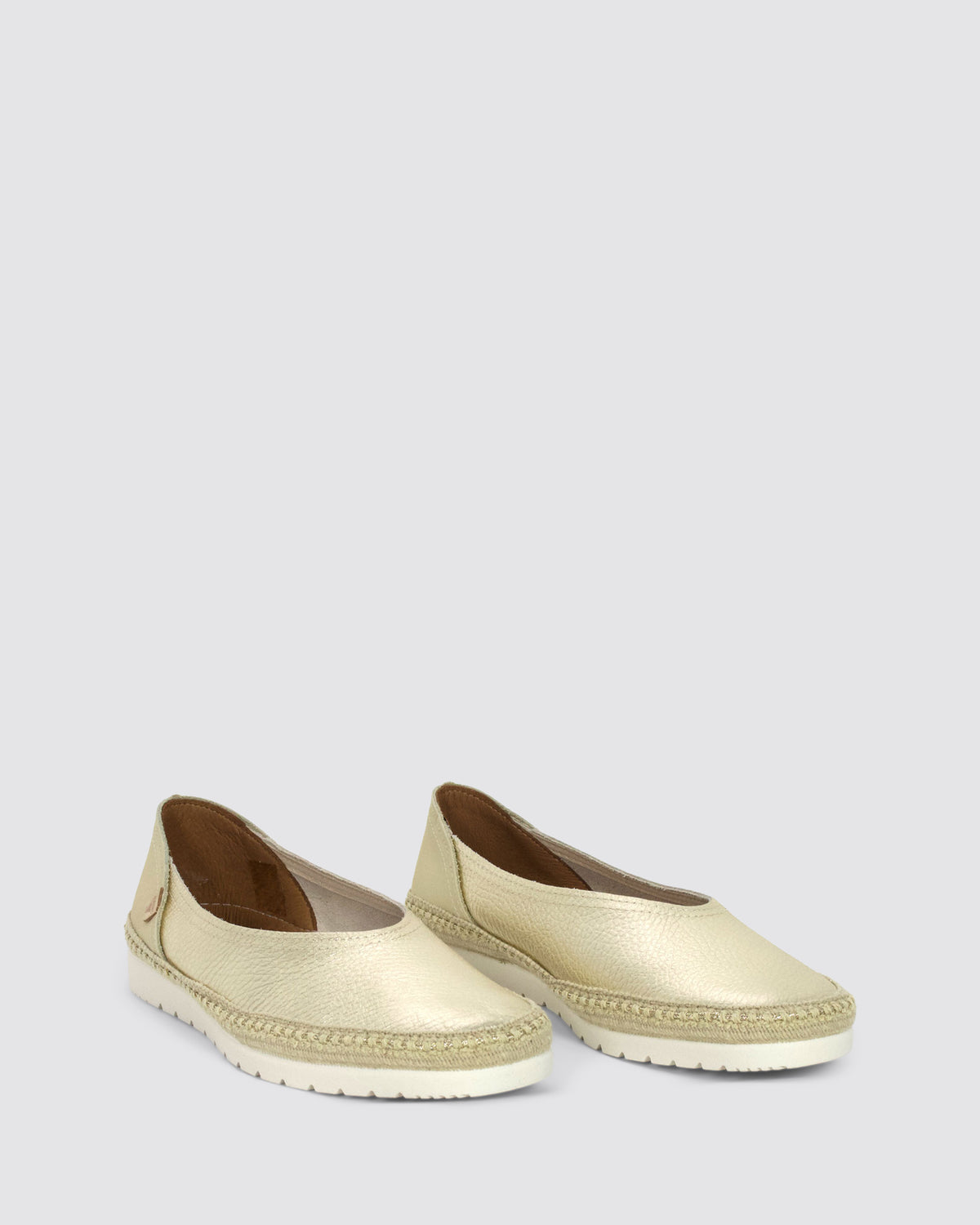 NOELIA FLATS ORO LEATHER