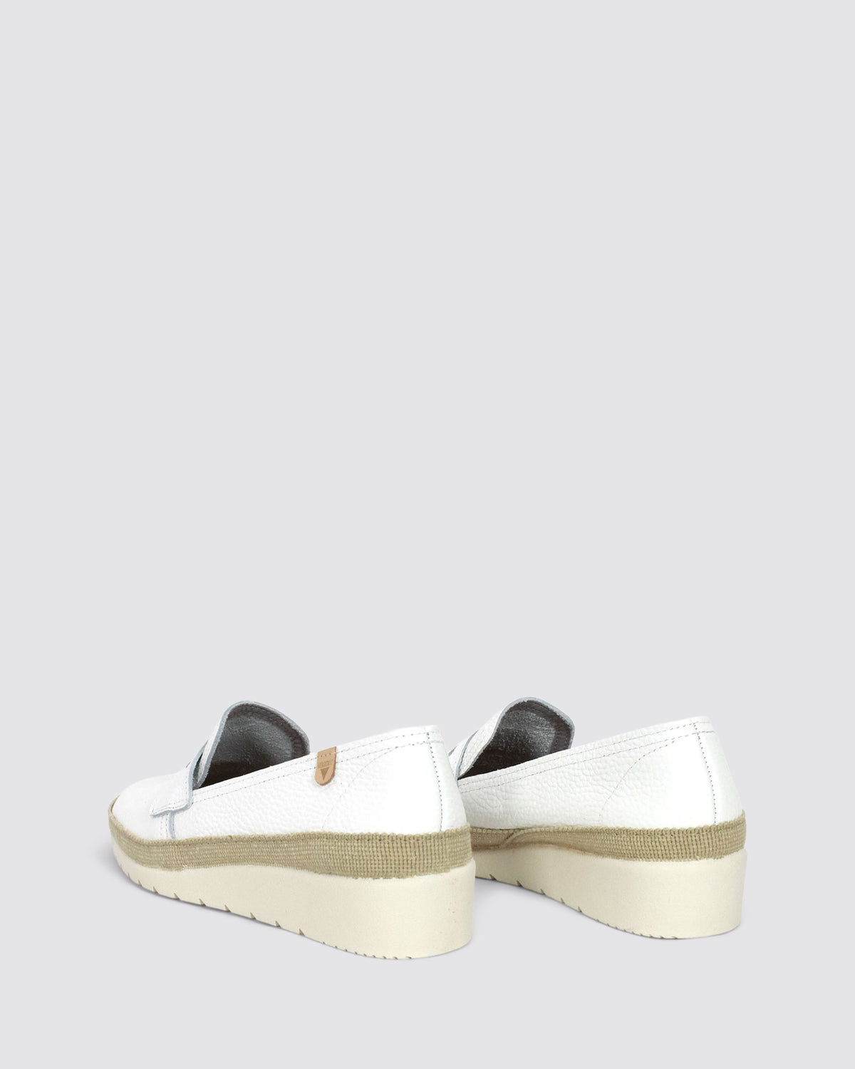 THALIA WEDGE LOAFERS WHITE