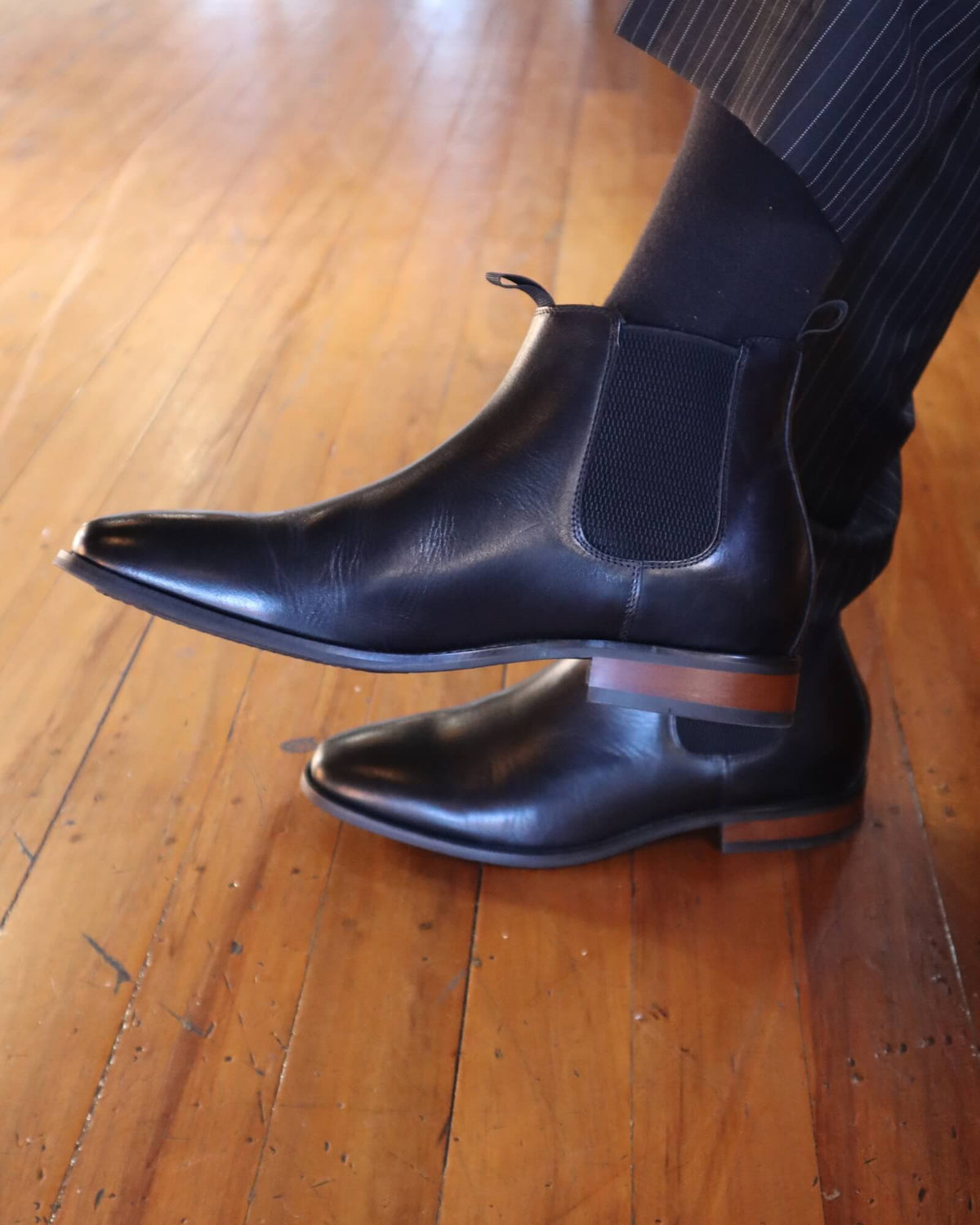 WISCONSIN CHELSEA BOOTS BLACK LEATHER