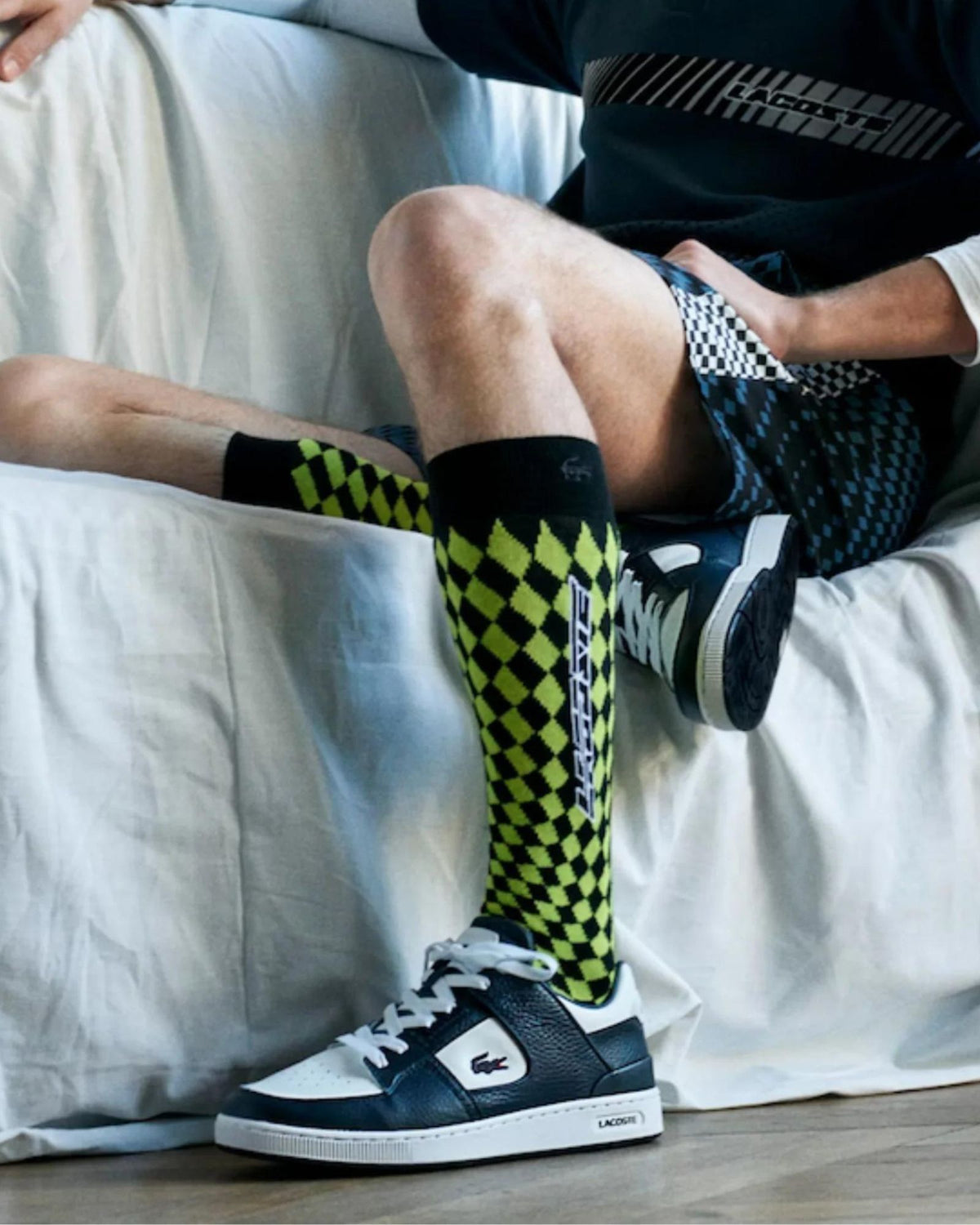 COURT CAGE 123 SNEAKERS WHITE/NAVY LEATHER