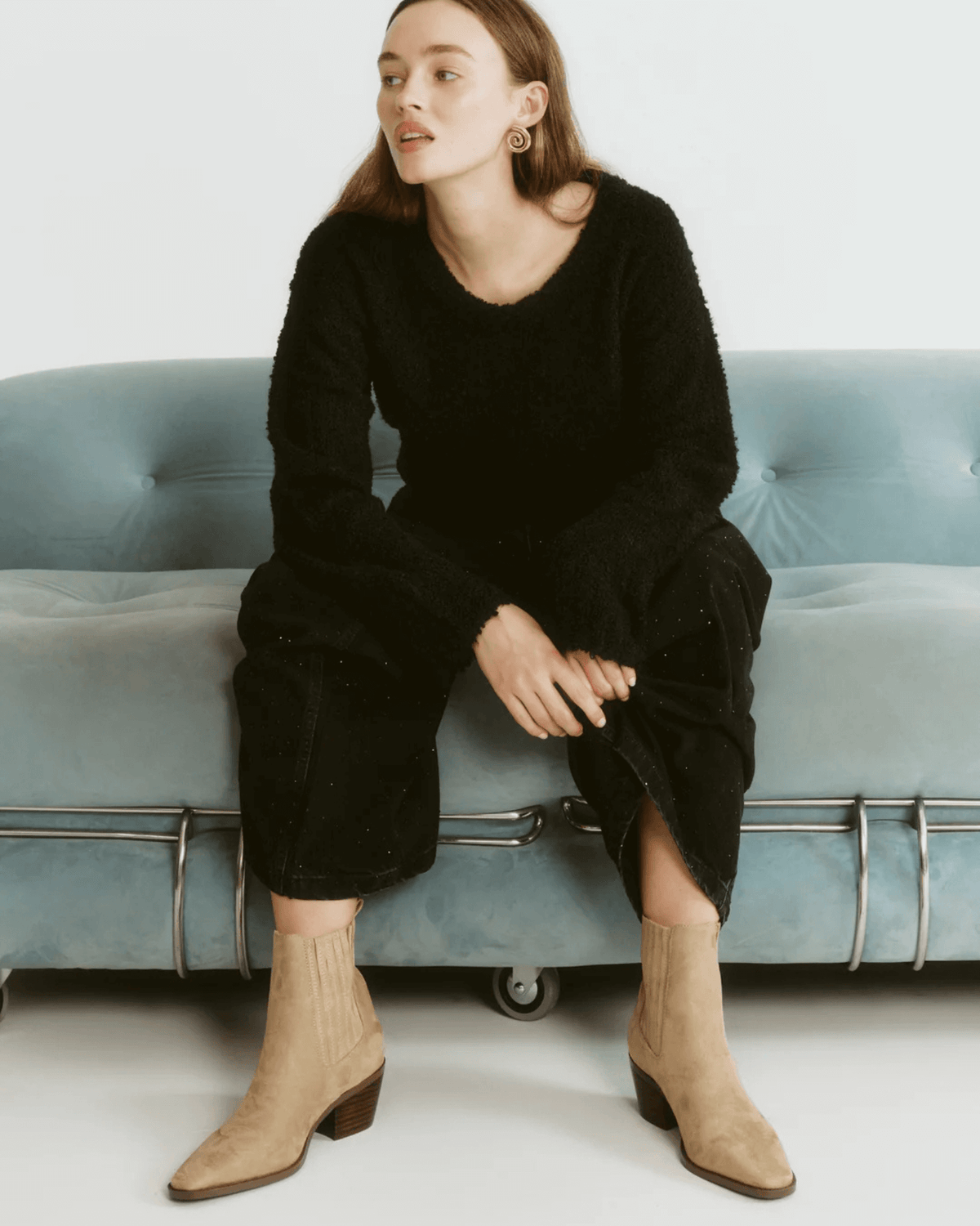 DALE ANKLE BOOTS TAUPE MICRO