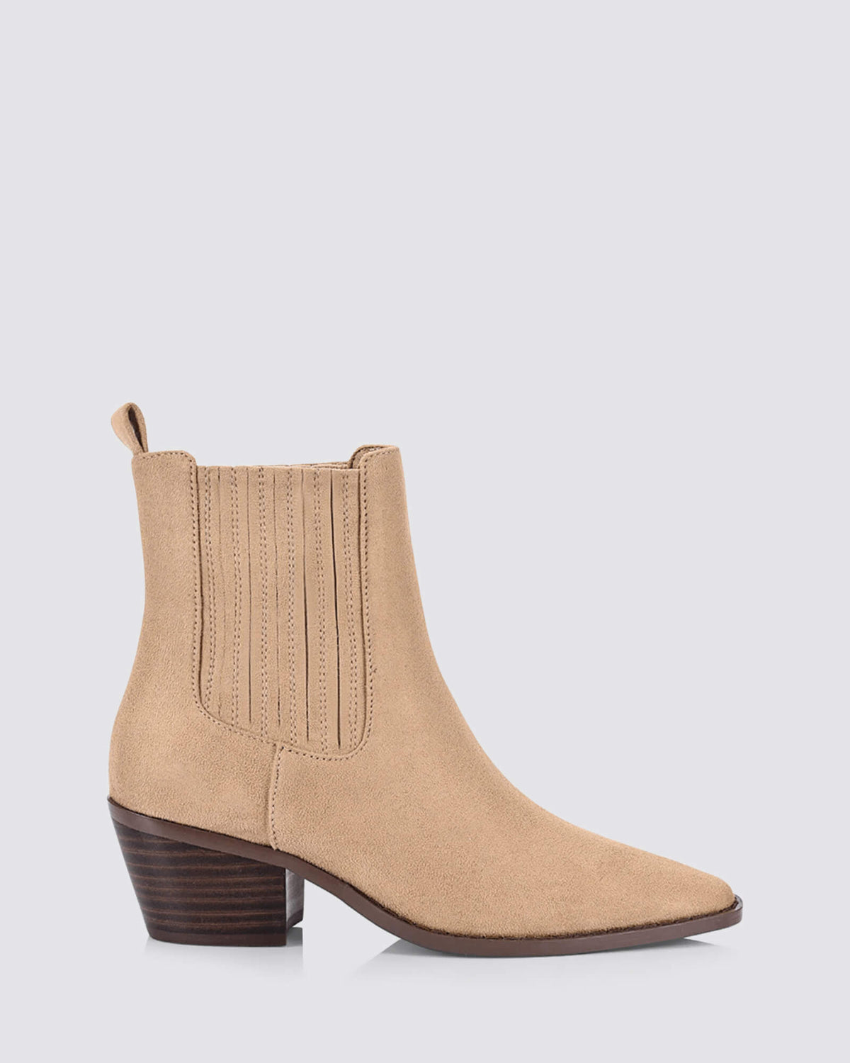DALE ANKLE BOOTS TAUPE MICRO