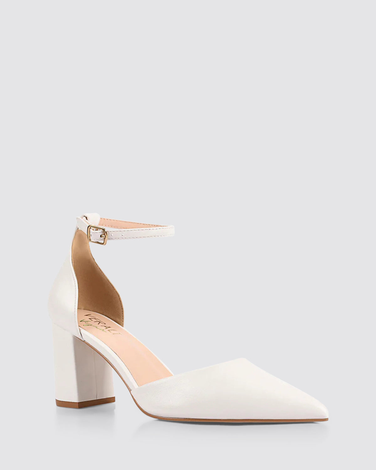 ELI BLOCK HEELS CHALK WHITE