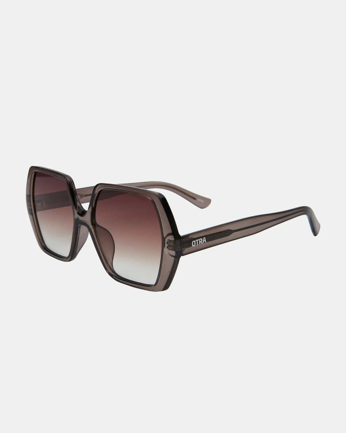 FLEUR SUNGLASSES TRANS OLIVE/BROWN FADE