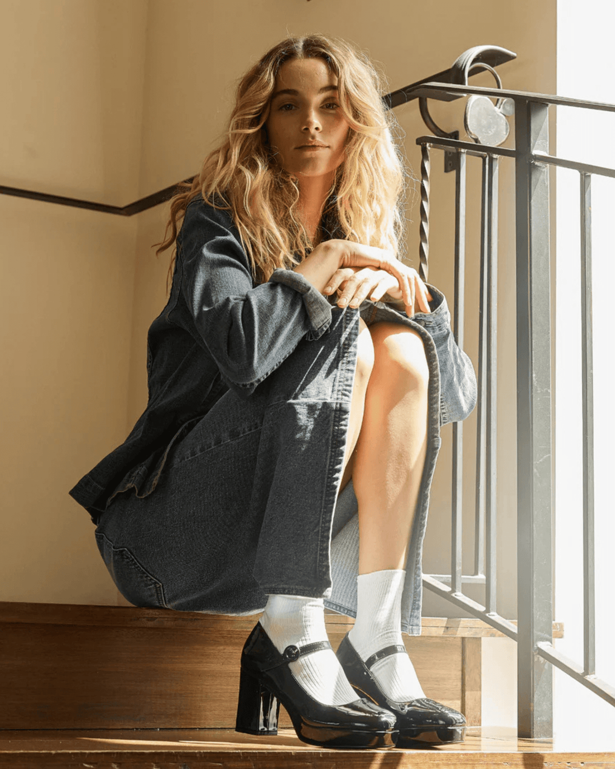 HENNESSY MARY JANE PLATFORM BLACK PATENT