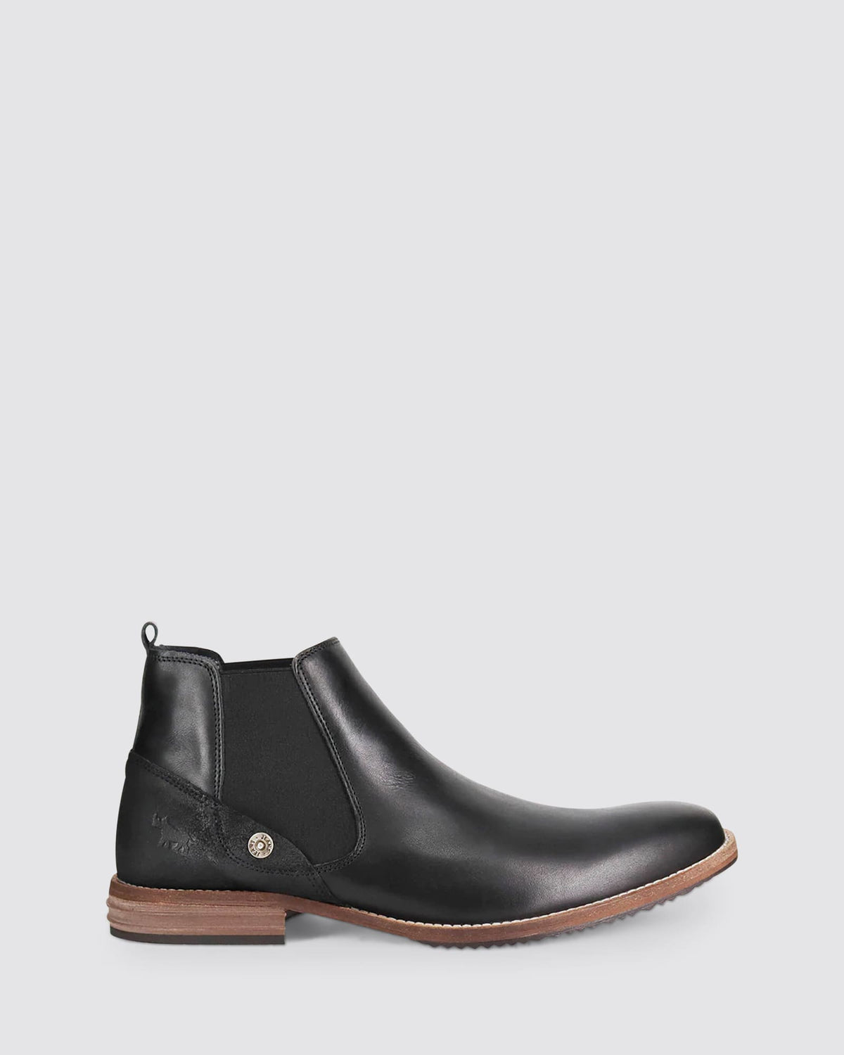 HUGH BOOTS BLACK LEATHER