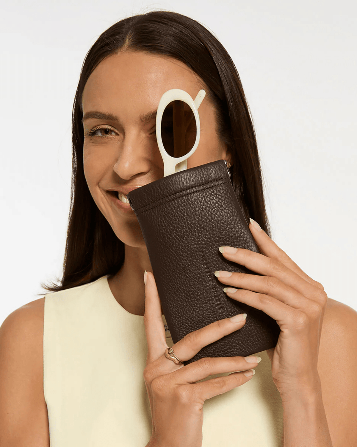 KEEPSAKE SUNGLASSES CASE COCOA