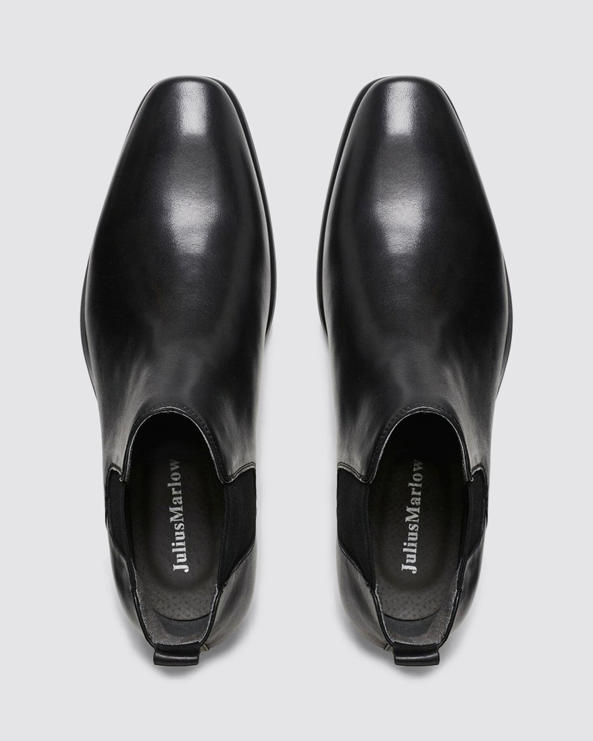 KICK DRESS BOOTS BLACK LEATHER