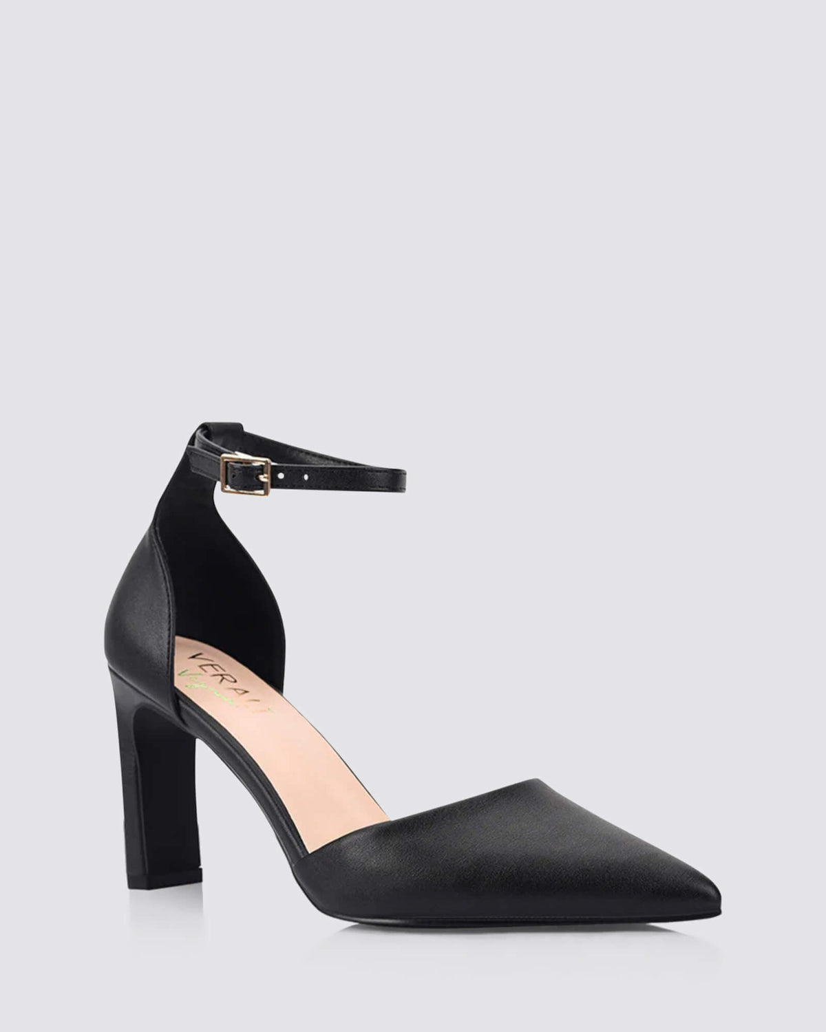 KOSTA CLOSED TOE HEELS BLACK