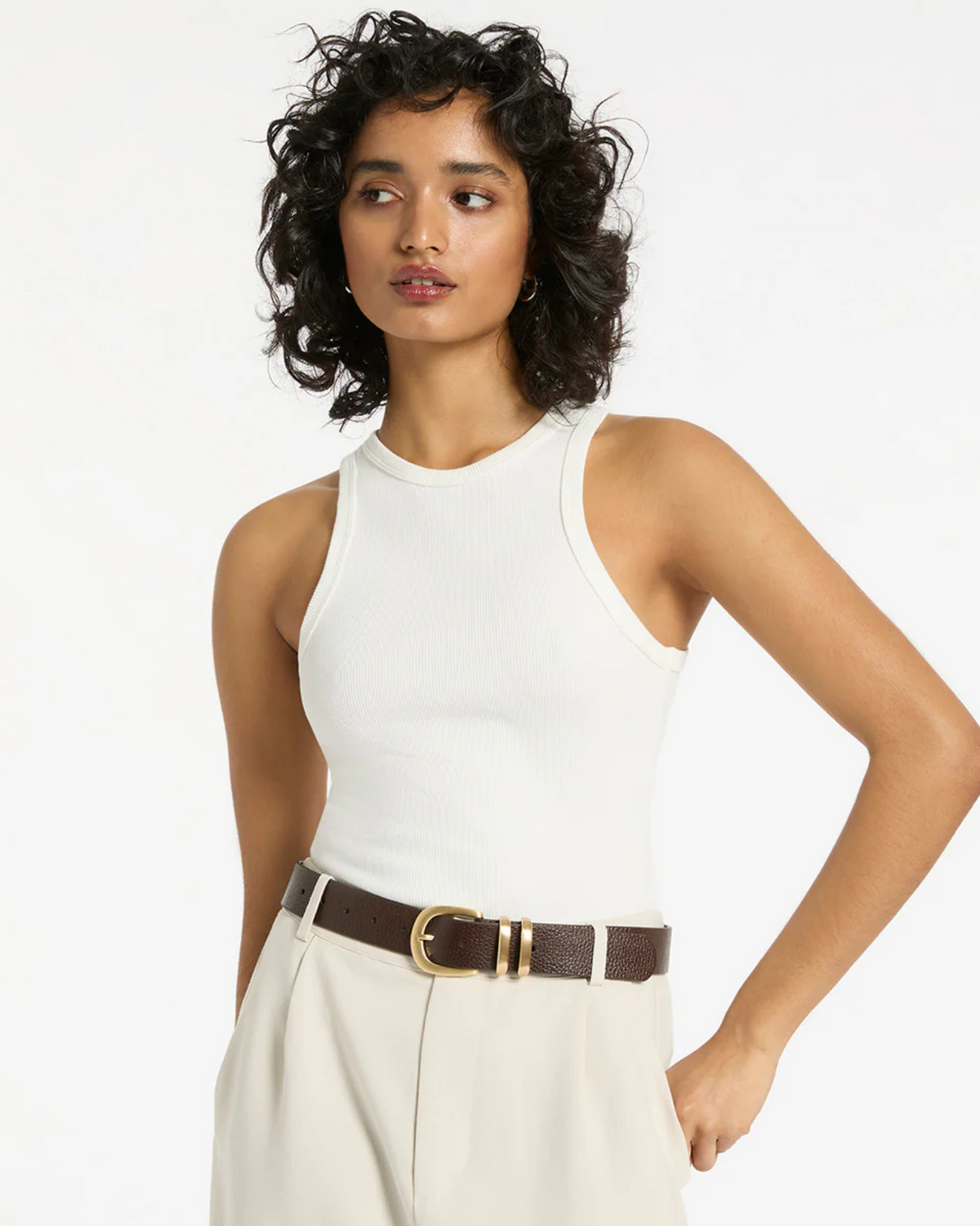 LET IT BE BELT CHOC/GOLD