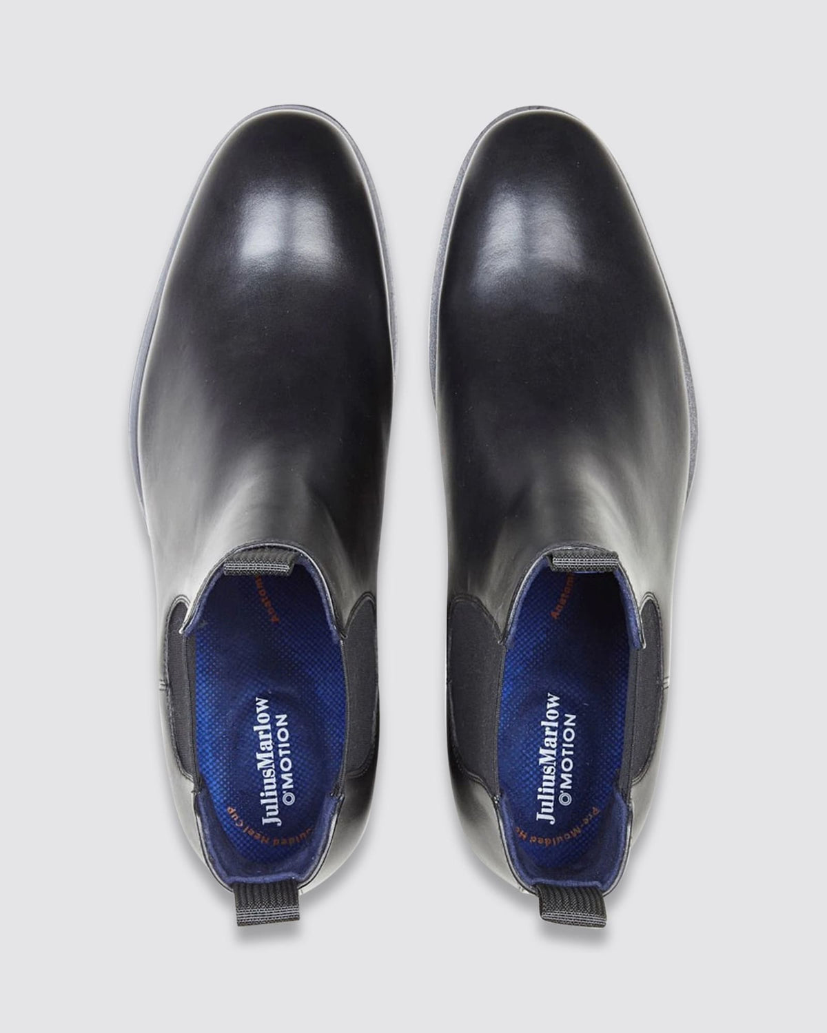 LONGREACH CHELSEA BOOTS BLACK LEATHER