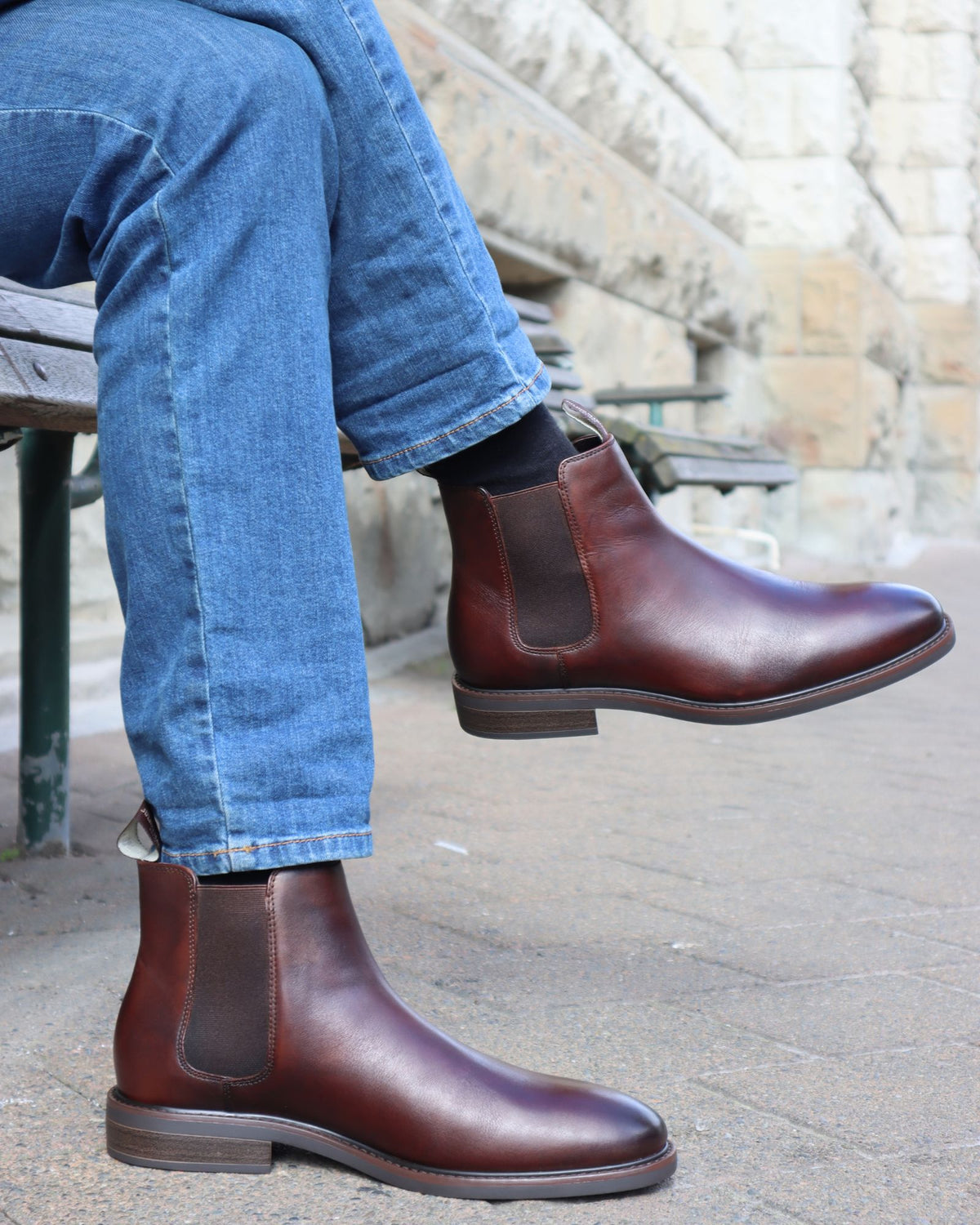LONGREACH CHELSEA BOOTS MOCHA LEATHER