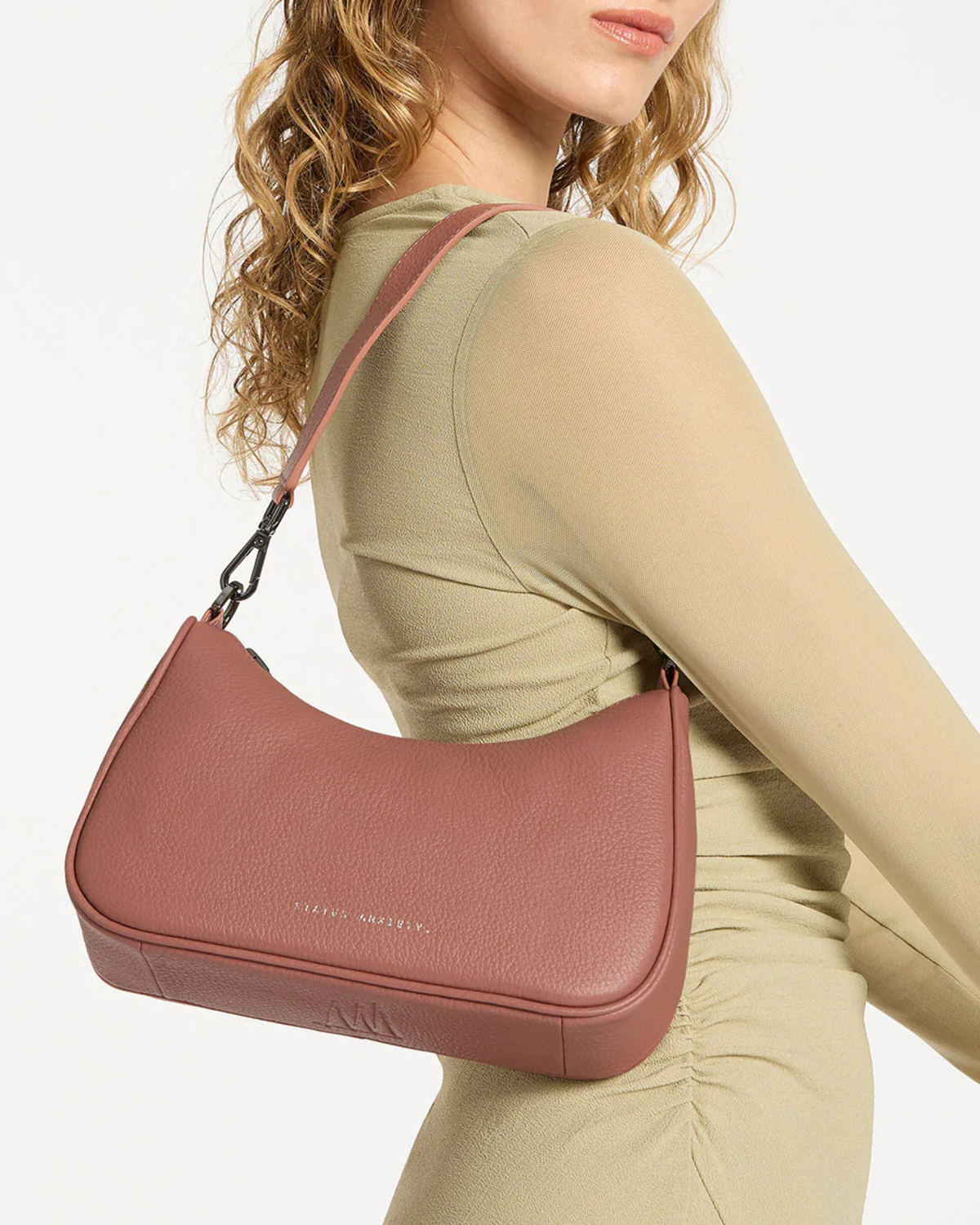 LOOK BOTH WAYS BAG DUSTY ROSE