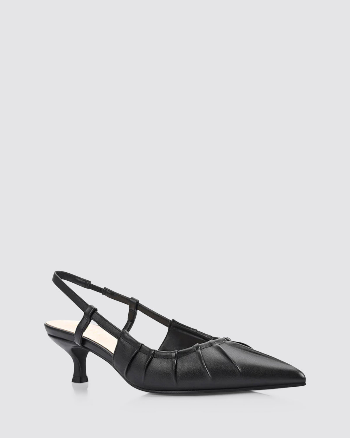 LUCIUS KITTEN HEELS BLACK