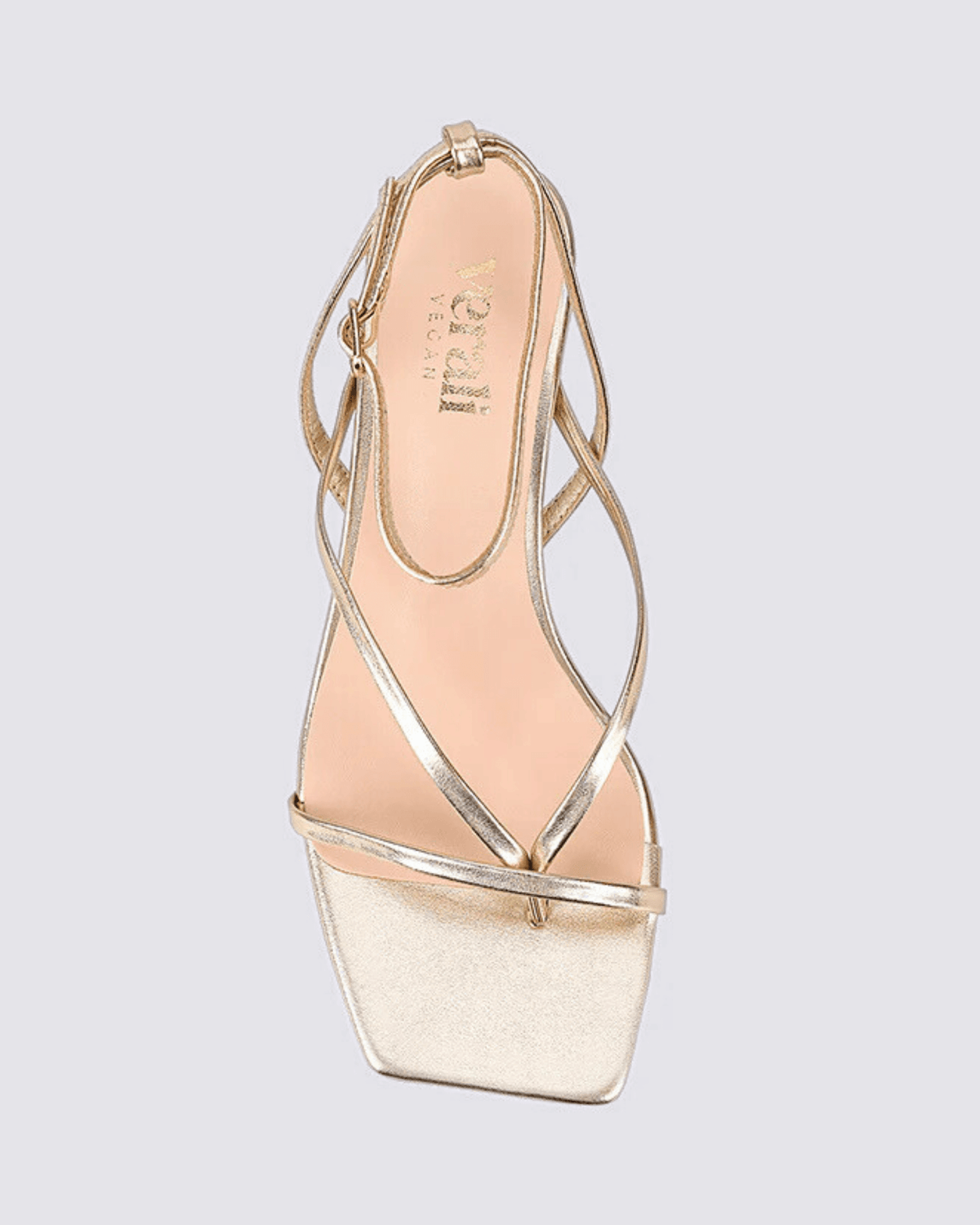 MAEVE KITTEN HEEL SANDALS CHAMPAGNE