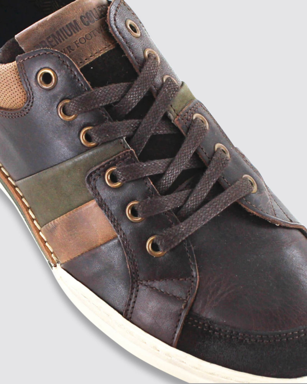 MILLER SNEAKERS DARK BROWN LEATHER