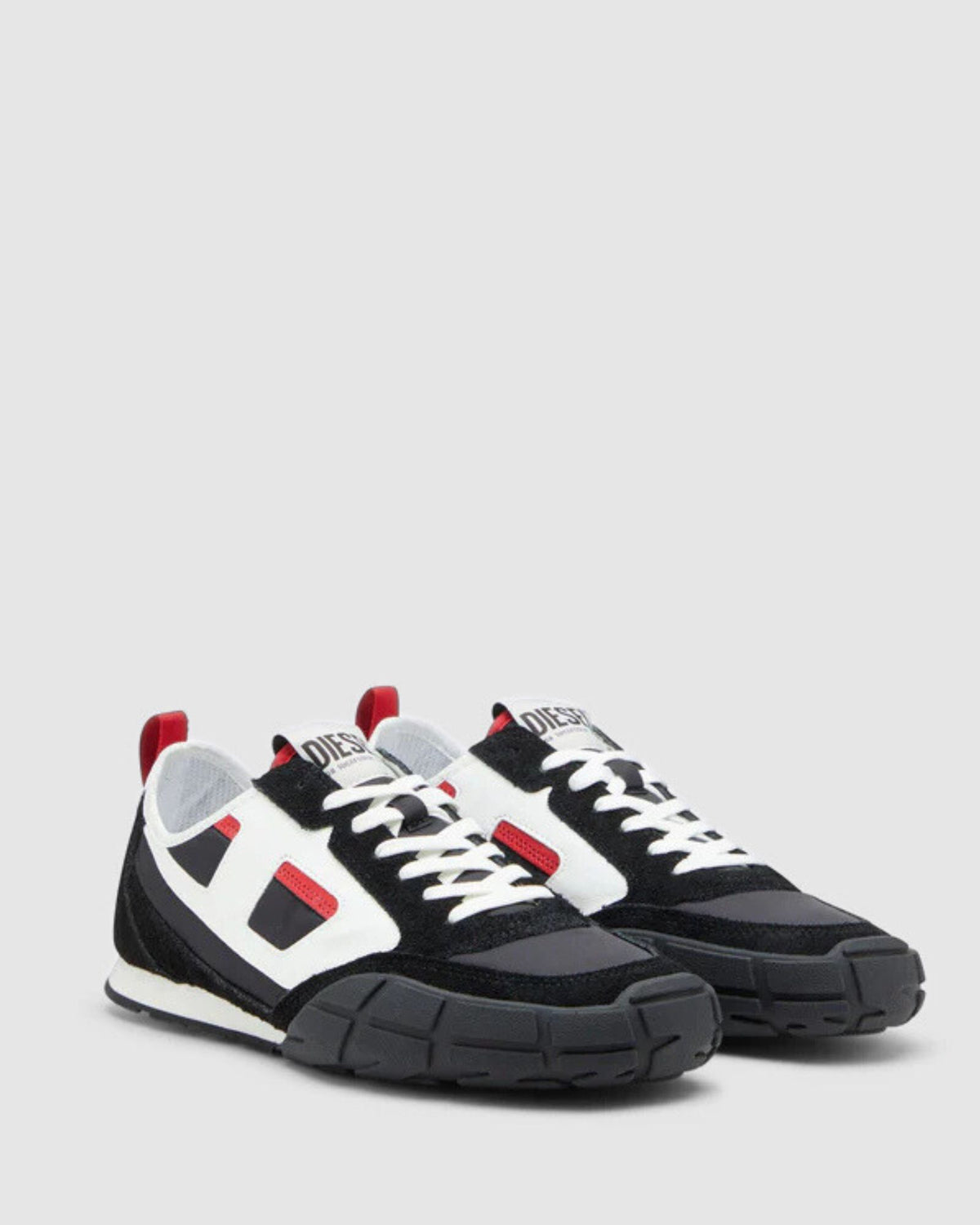 PAGODHA LOW MENS SNEAKERS BLACK/RACING RED/WHITE