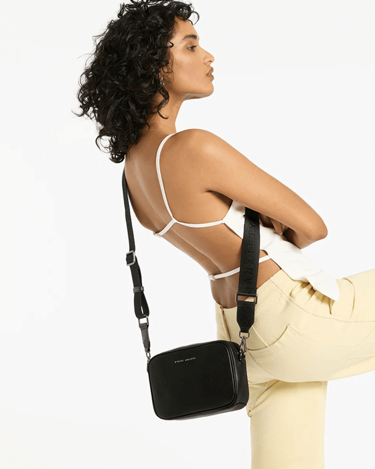 PLUNDER BAG BLACK WITH WEBBED STRAP